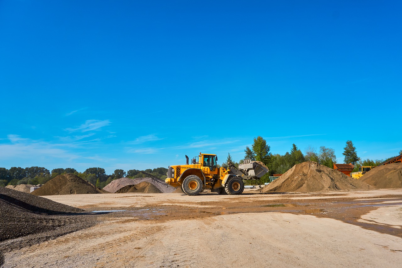 gravel plant, excavator, shovel-4727647.jpg